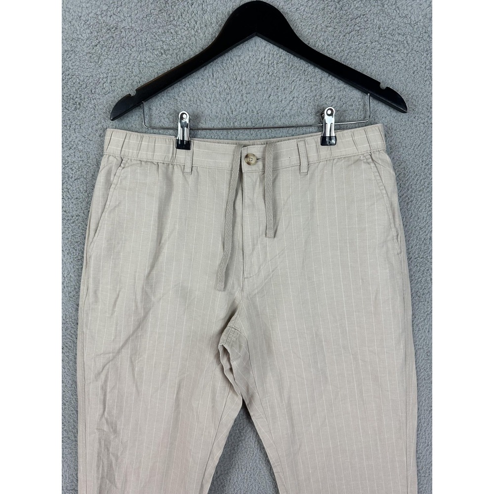 Uniqlo Light Khaki Pinstripe Chinos